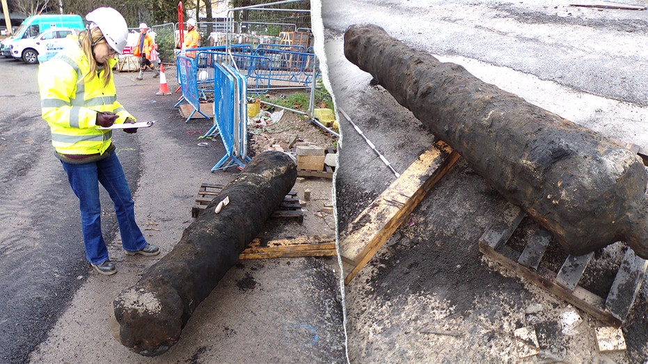 Construction crew unearths surprising 300-year-old cannon while digging in historic city Education Melbourne